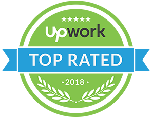 Upwork Top Rated (2018) badge